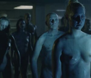 Evan Rachel Wood, Angela Sarafyan - Westworld S01E01 (2016) Full HD 1080 (Sex, Nude, Bush)