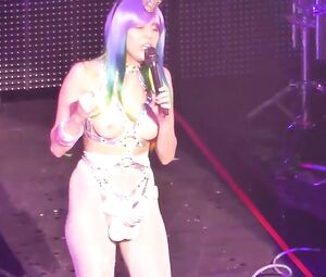 Miley Cyrus nude - Topless BDSM on Stage