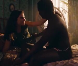 Flirtatious cock lover Sol Charo Martínez nude sucks before Agostina Bettinelli nude