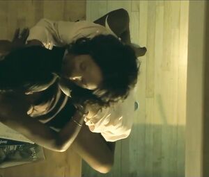 Lesbian and straight sex scene of Mulatto Kerry Washington from She Hate Me (2004)