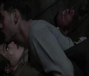Slender babe is quietly fucked by soldier in the historical movie Enemy at the Gates